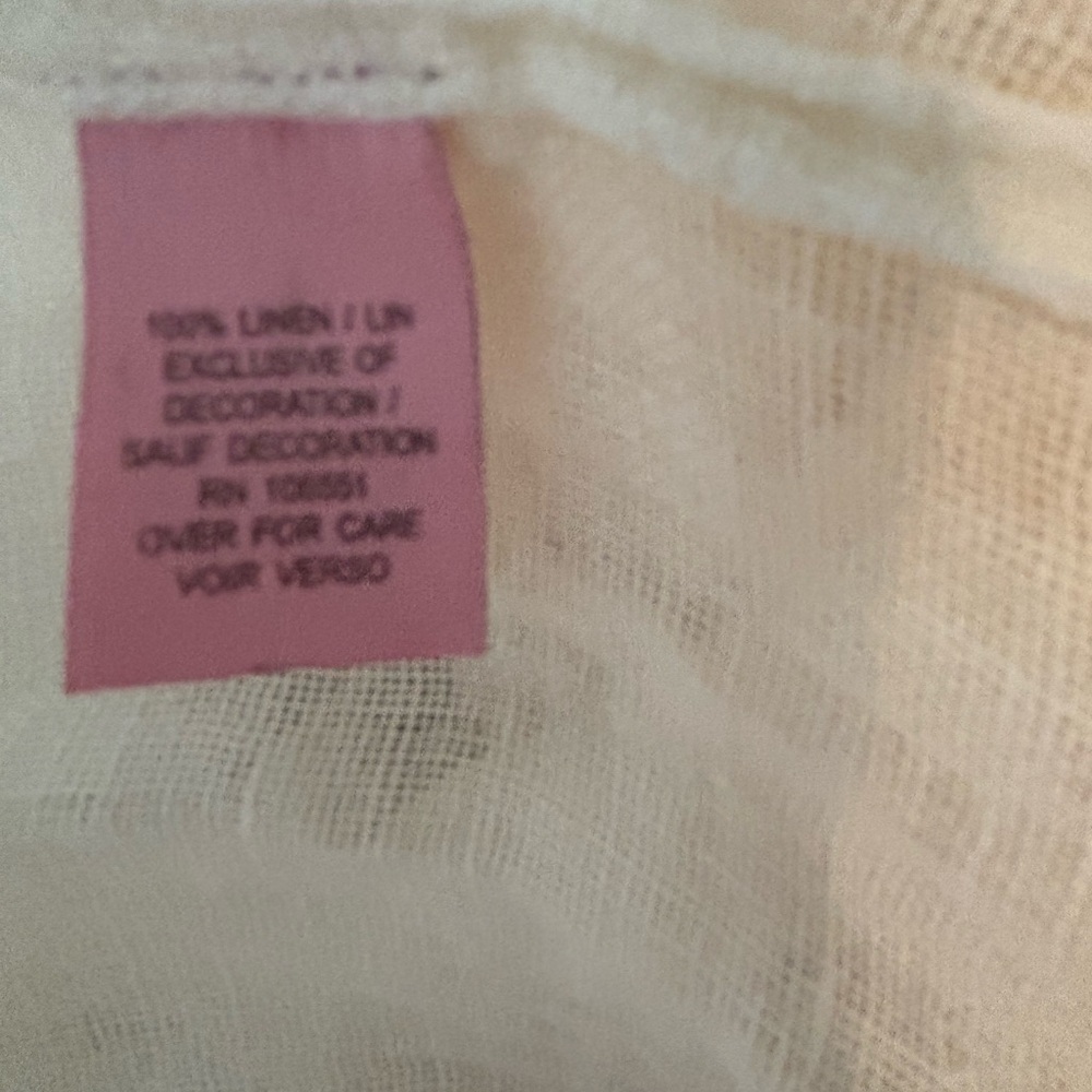 Calypso St Barth Off White Crochet Pom Pom Tank Top Sz Large - Picture 7 of 7